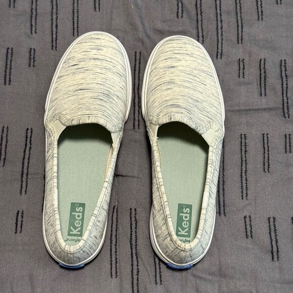 Keds Shoes Women’s Size 8 Softerra Slip On Cream Marled Comfort Casual Shoes - Picture 7 of 12